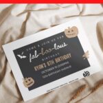(Free PDF Invitation) FAB-BOO-LOUS Halloween Birthday Invitation