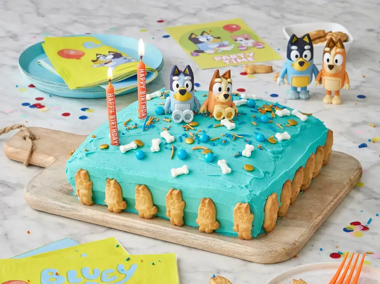 bluey birthday cake