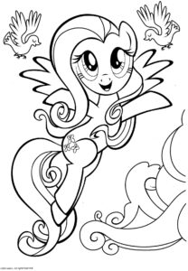 fluttershy flying