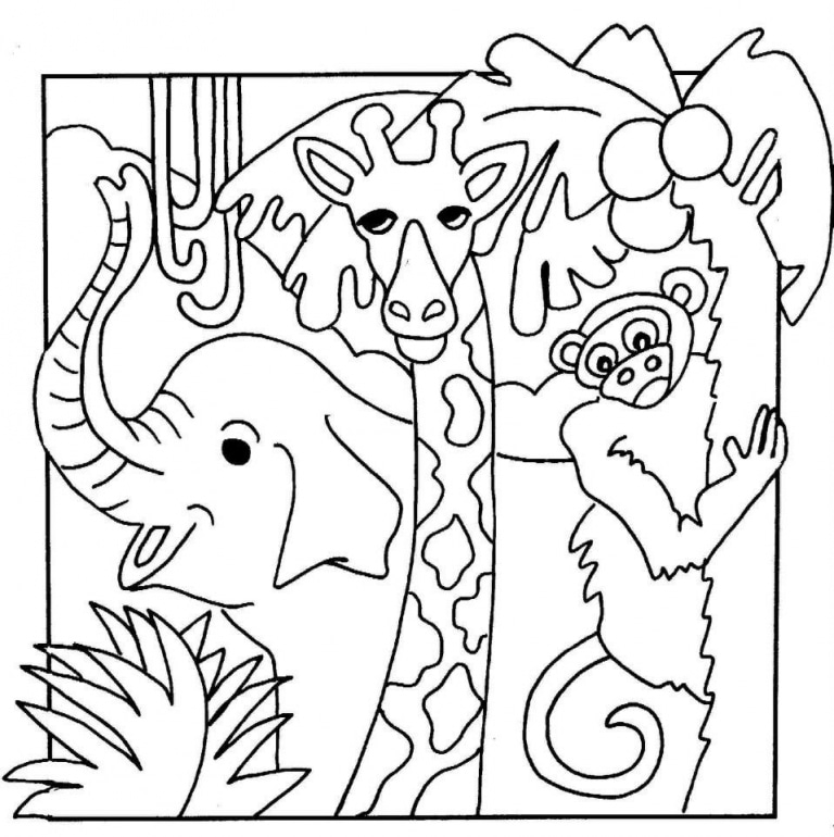 Safari Coloring Pages 3