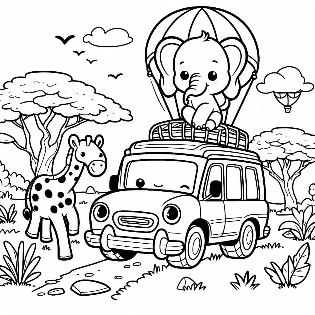 Safari Coloring Pages 5