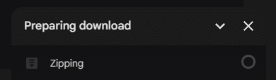 Preview of Zipping Files