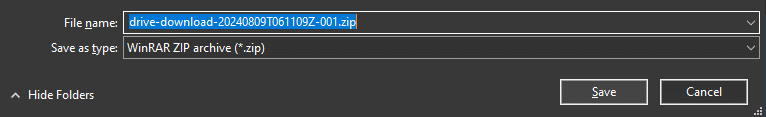 Preview of File Destination Folder