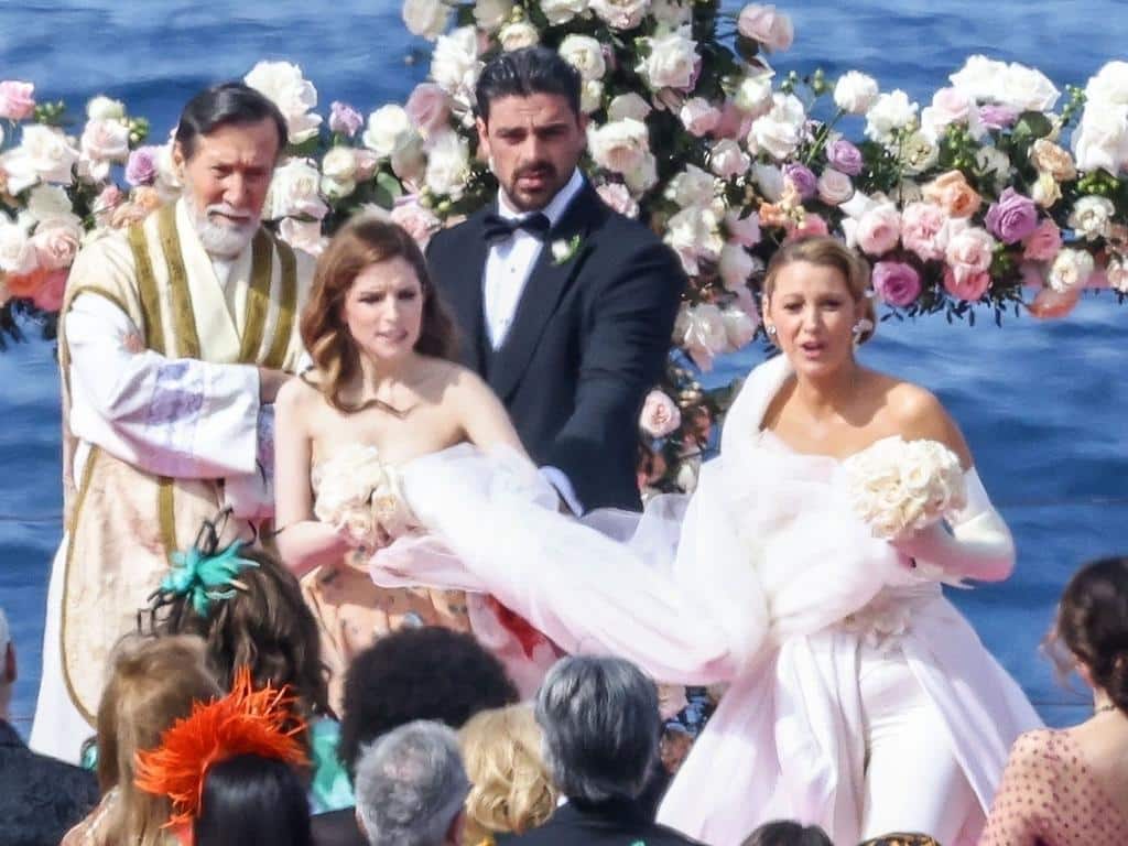 Blake Lively Wedding with enchanting floral arrangement