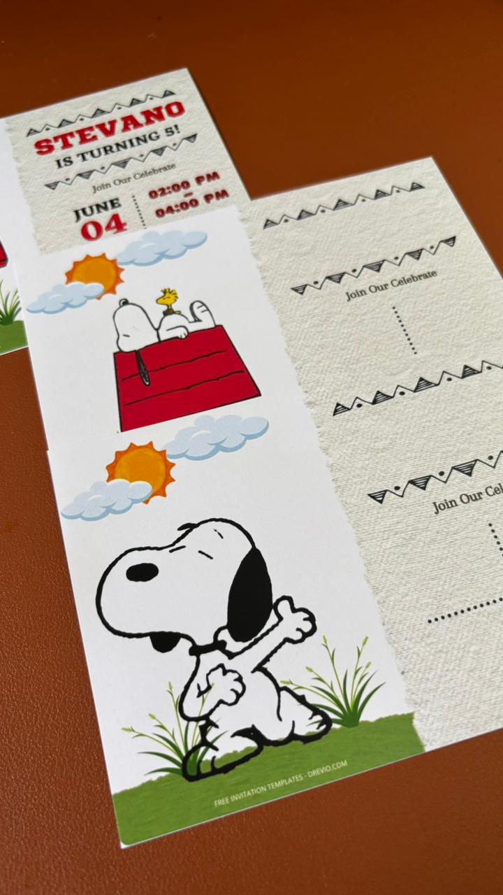 Snoopy Invitations