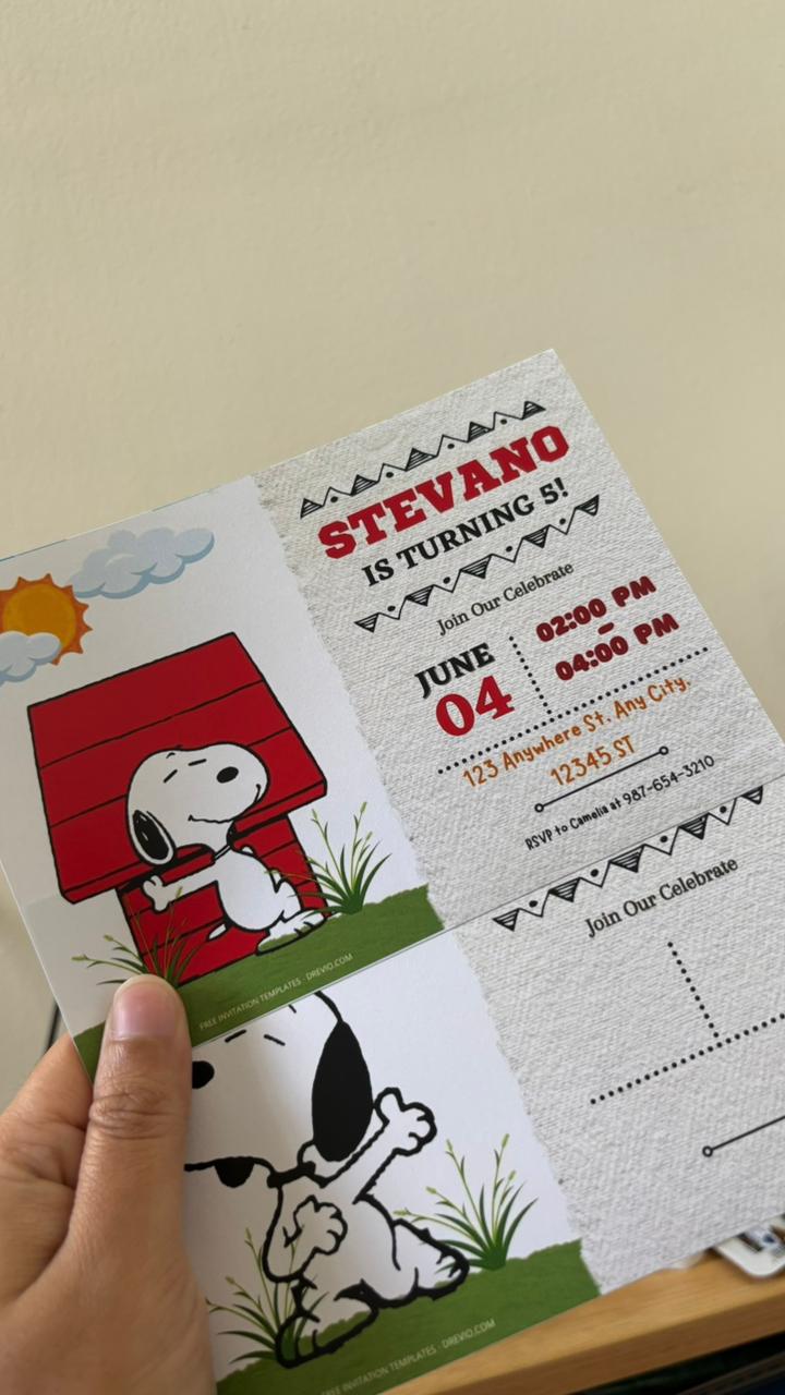 Snoopy Invitations
