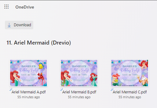 Preview of Download Button