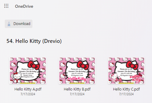 Preview of Download Button