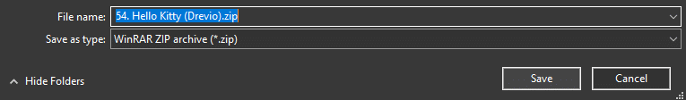 Preview of Extracting the file