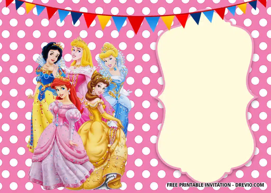 10 Disney Princess Birthday Invitations (FREE Printable Templates)