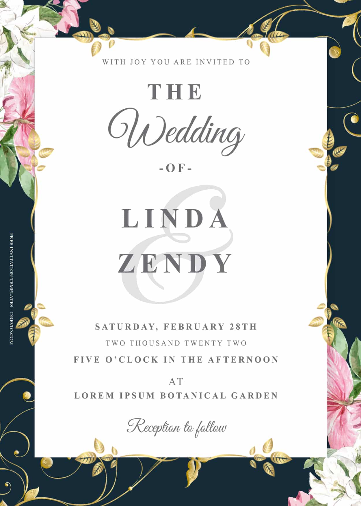 10 Free Custom Wedding Party Invitations