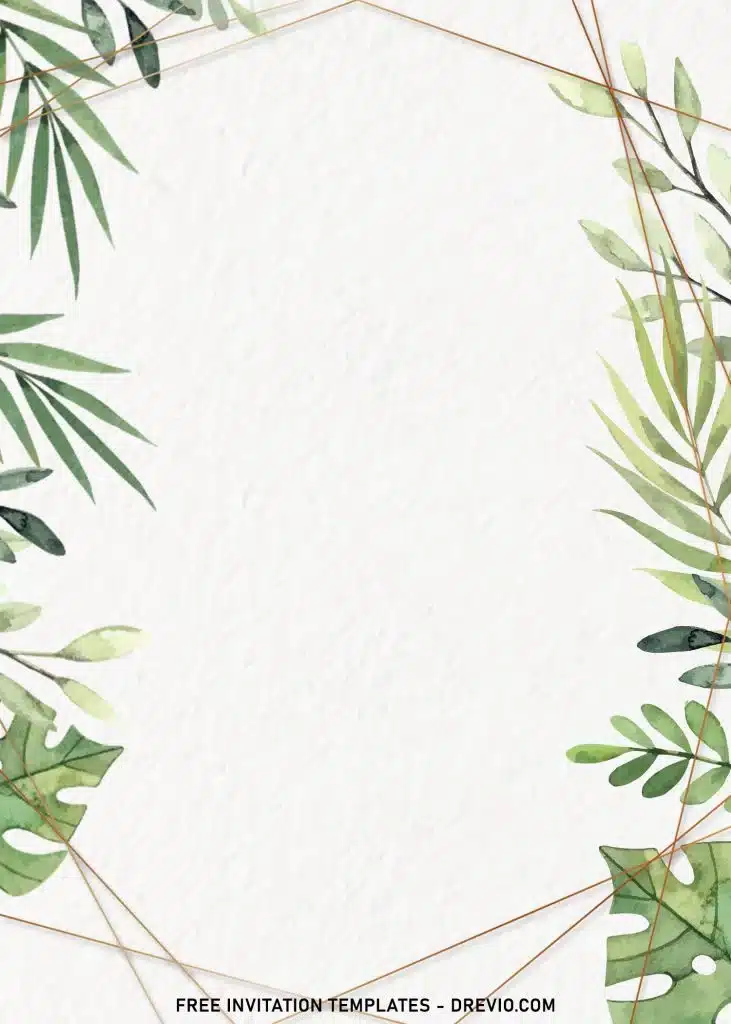 Aesthetic Greenery Wedding Invitation