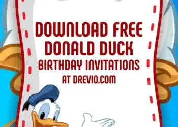 Donald Duck Invitations