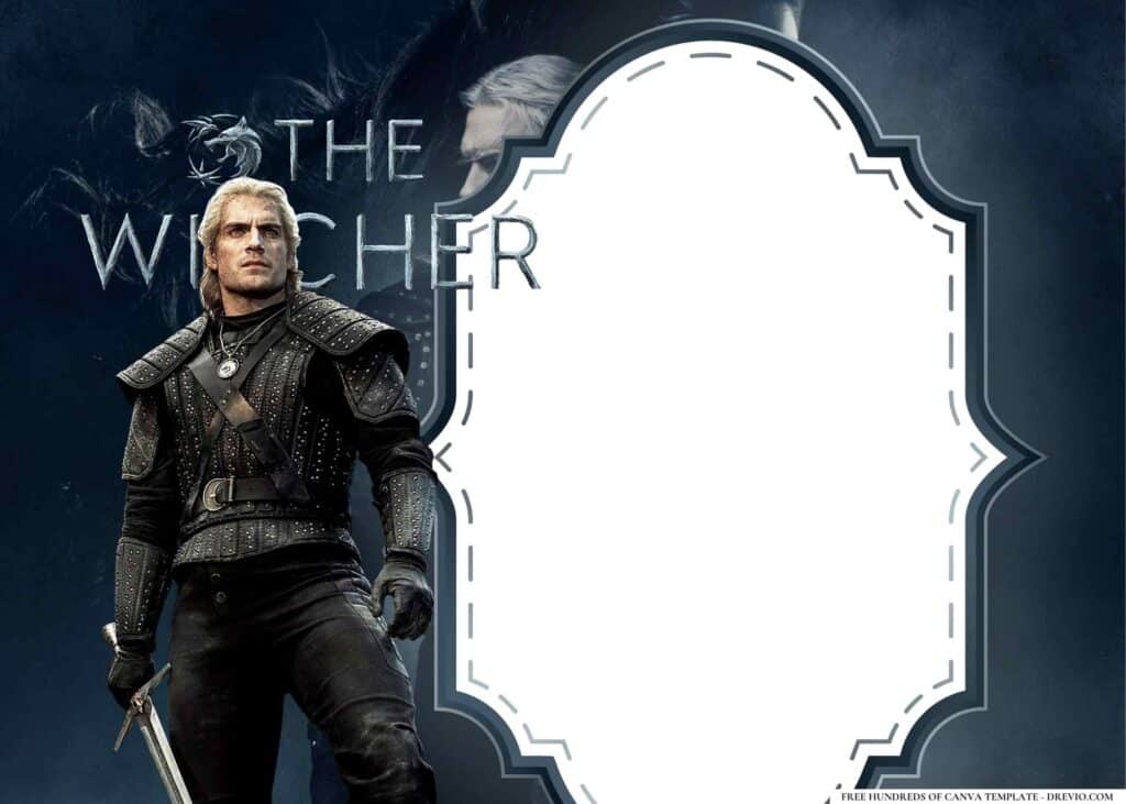 FREE The Witcher Birthday Canva Templates 2 1024x731 1
