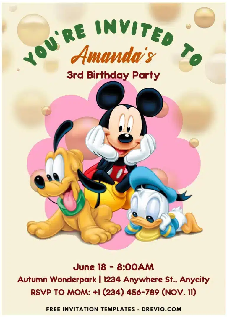 Fun and Enjoyable Mickey Mouse Invitations