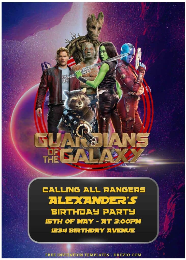 GOTG Invitations