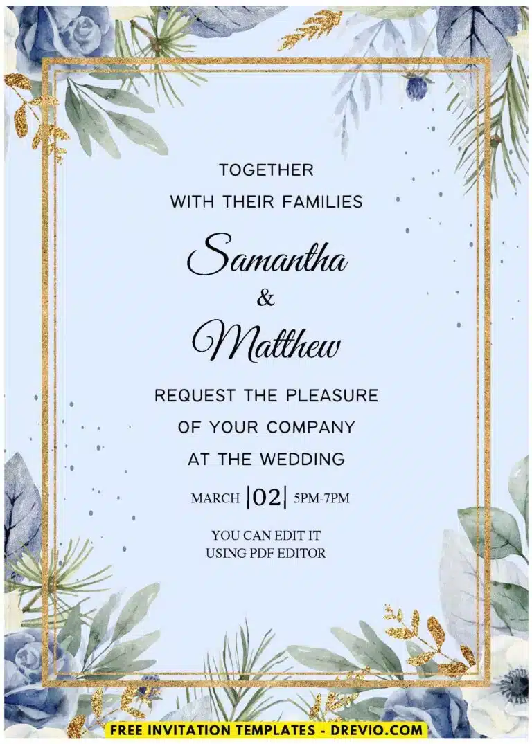 Greenery Bohemian Wedding Invitations