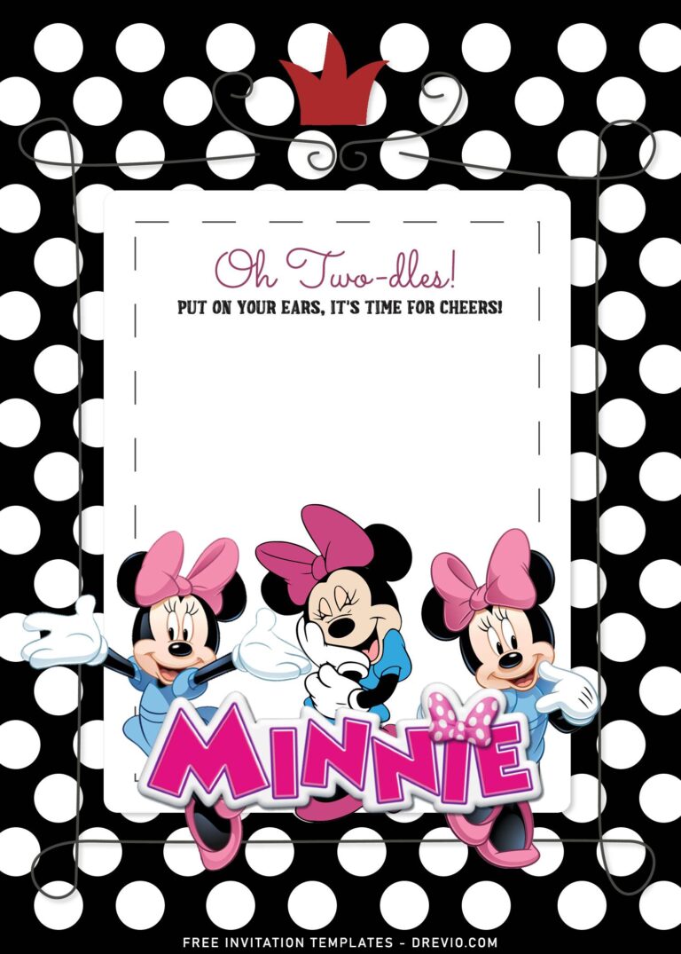 Minnie Mouse Birthday Invitation Templates For Girls Birthday Of All Ages