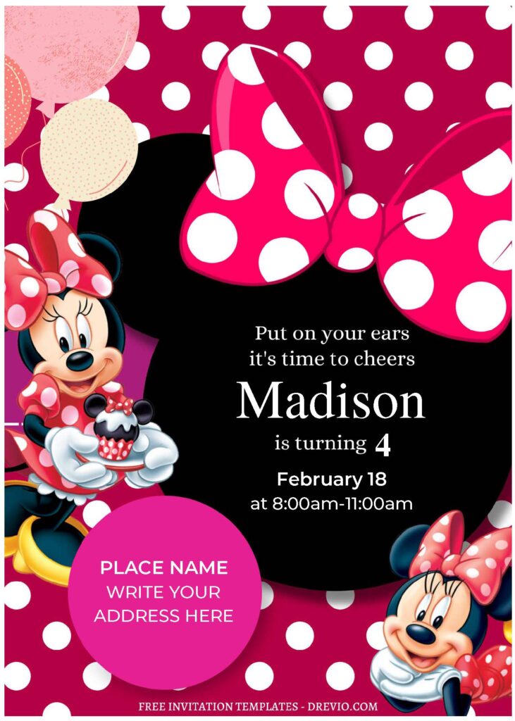 Minnie Mouse Invitations