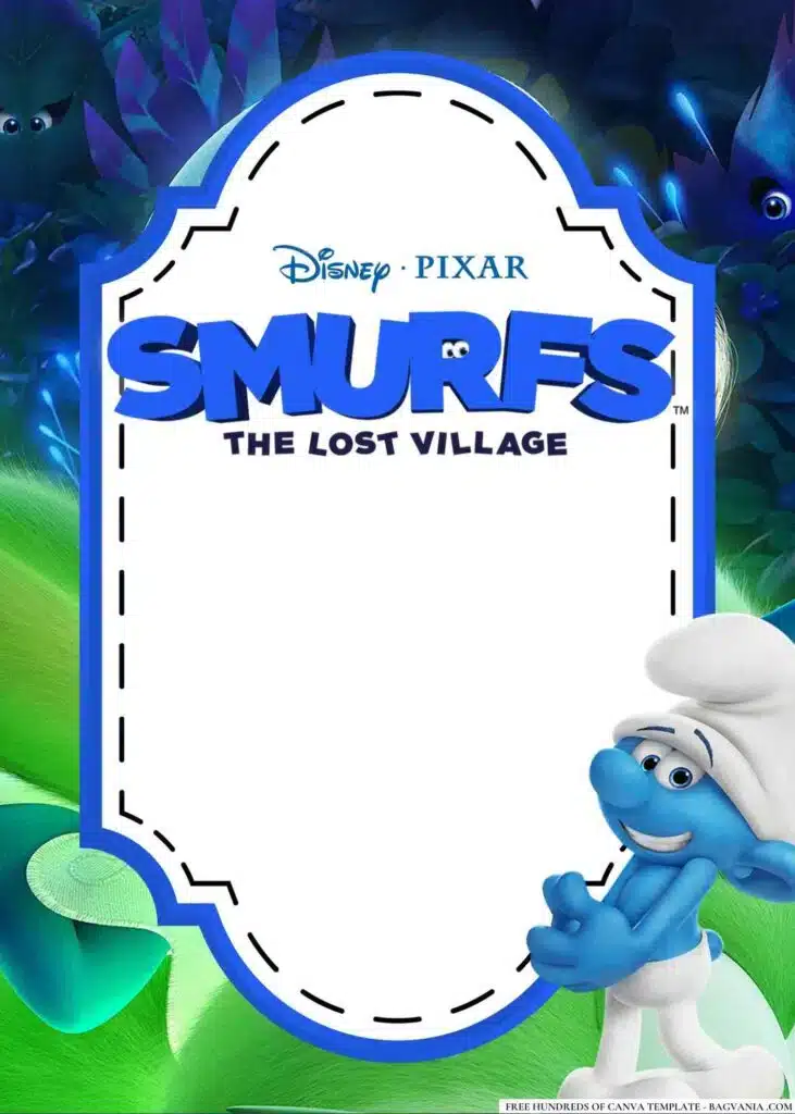 Smurfs Baby Shower Invitation Ideas