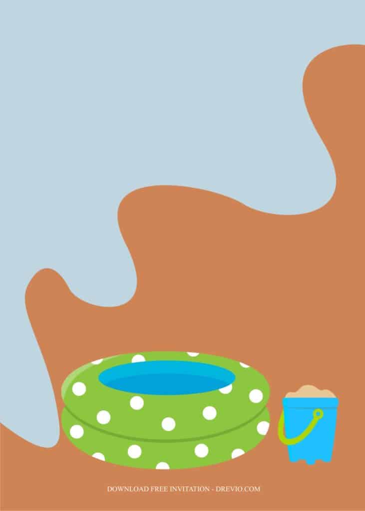 Tropical Pool Party Invitations