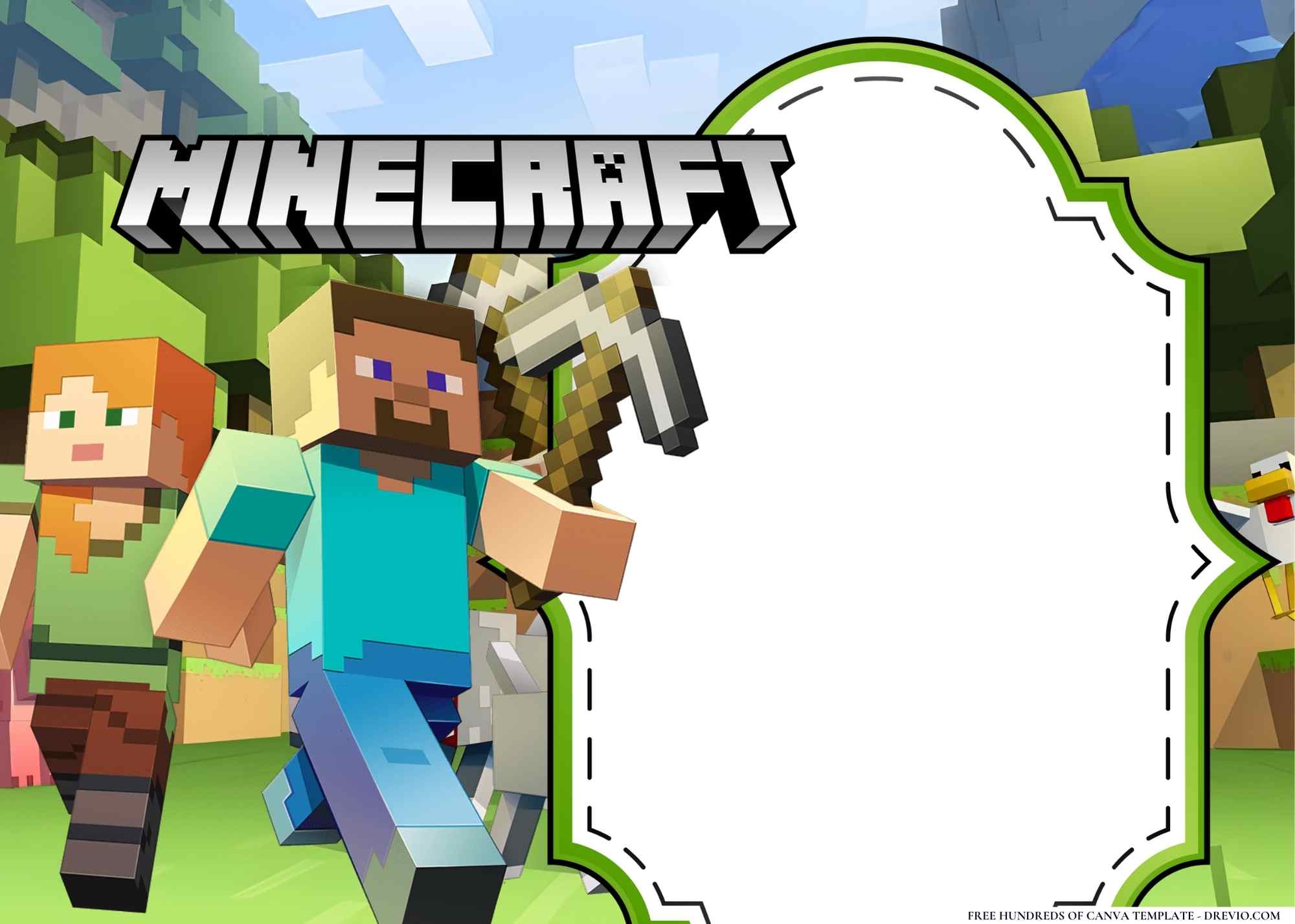 10 Popular Minecraft Invitation Cards to Build Your Party!