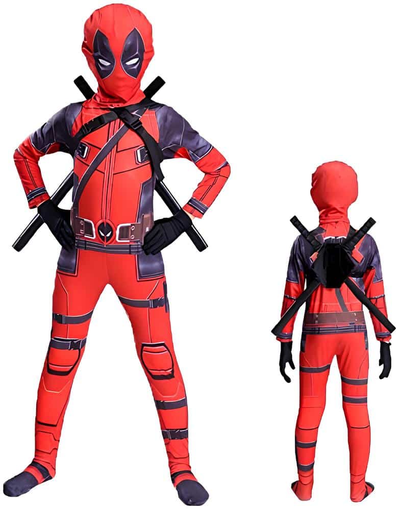 Deadpool Cosplay Costume For Kids