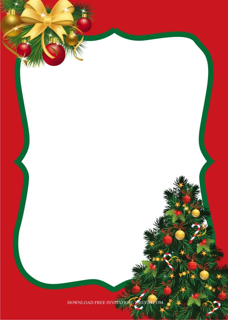 Christmas Adult Birthday Invitations