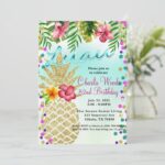 10 Tropical Luau Birthday Invitations