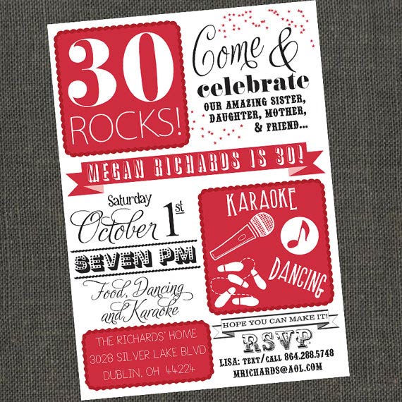 Photo Adult Birthday Invitations
