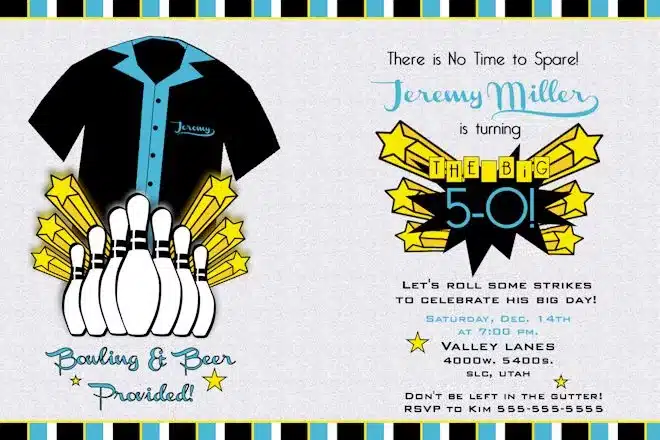 Unique Adult Birthday Invitations