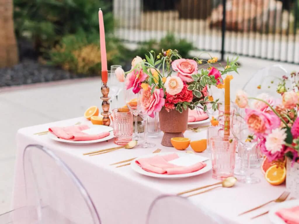 Citrus orange centerpiece