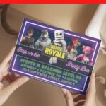 (Free PDF Invitation) Fortnite Party Royale Birthday Invitations (With New Canva Design)
