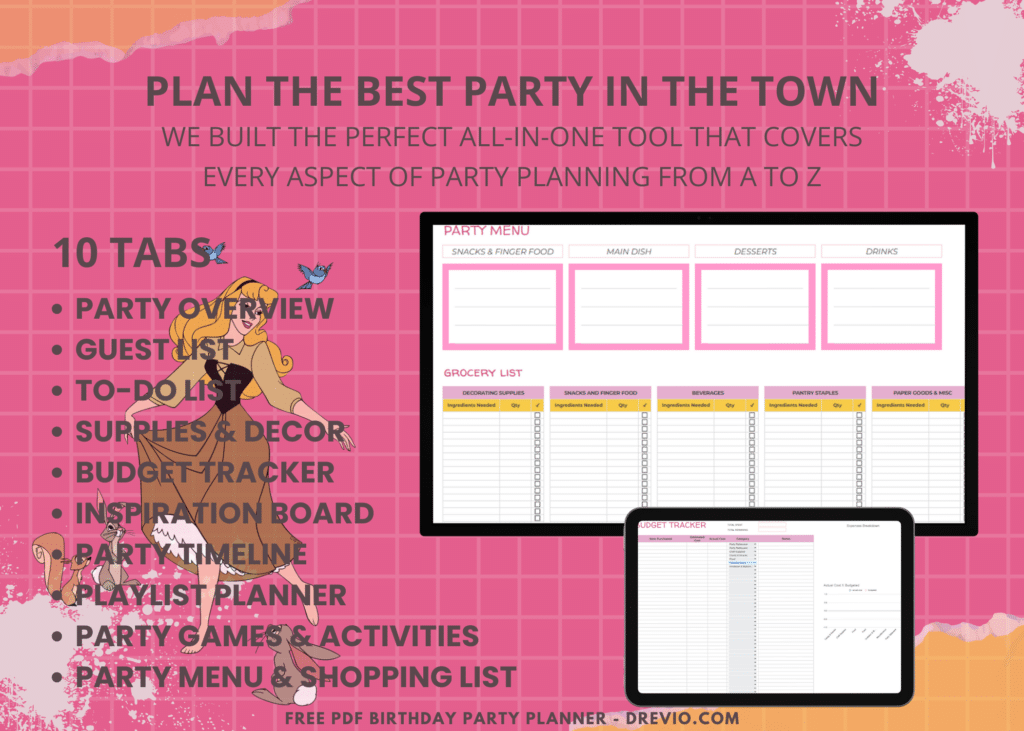 Princess Aurora Birthday Party Planner
