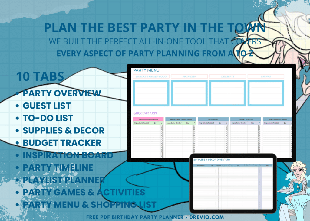 Elsa Frozen Birthday Party Planner