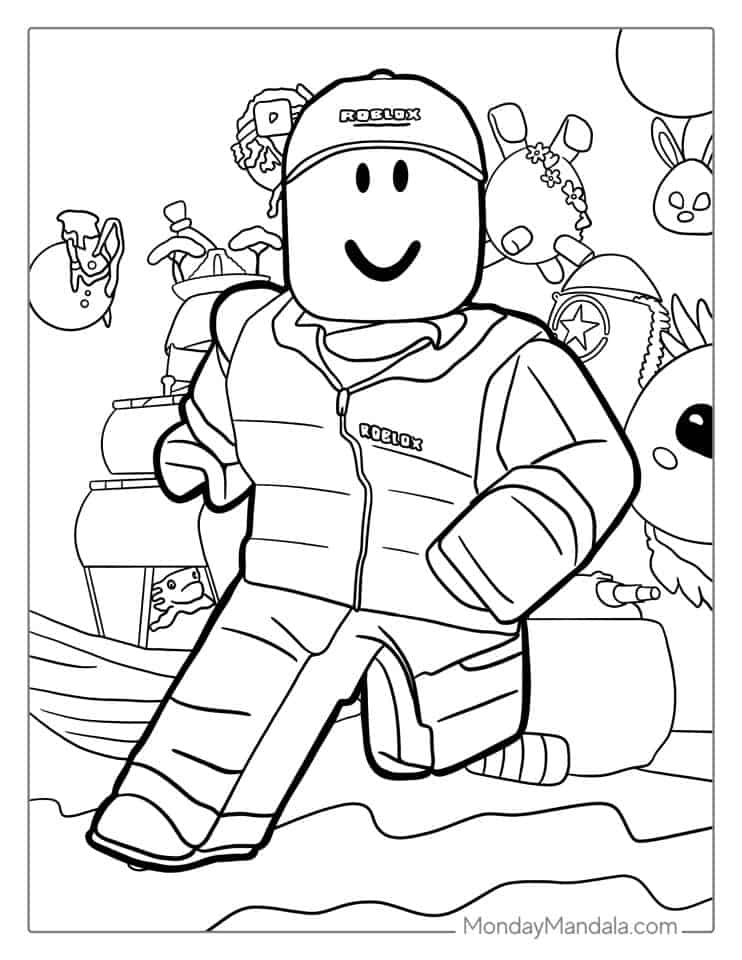 Roblox Coloring Pages Templates