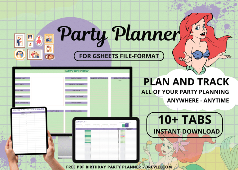Ariel Little Mermaid Birthday Party Planner