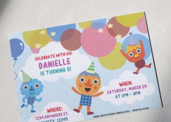 Super Simple Songs Noodle Birthday Invitations