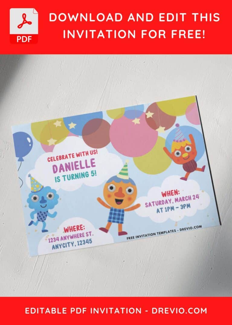 Super Simple Songs Noodle Birthday Invitations