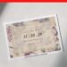 Retro Vintage Rose Wedding Invitations