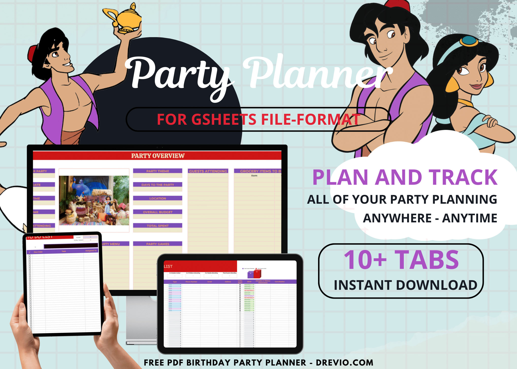 Aladdin Birthday Party Planner