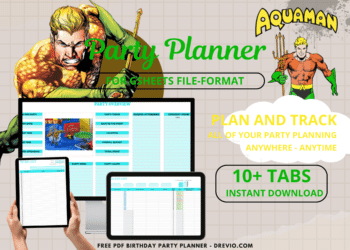 Aquaman Birthday Party Planner