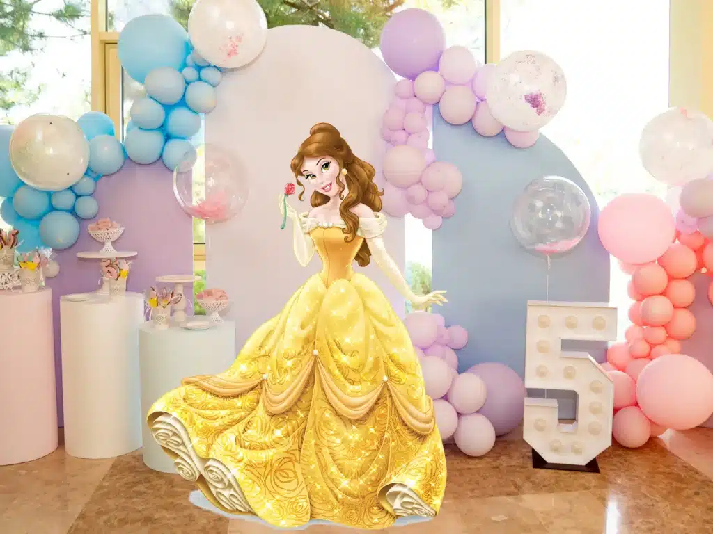 Beauty and the Beast Birthday Party Backdrop