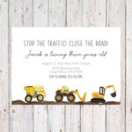 Dig Into Fun: Crafting Construction Birthday Invitations Kids Will Love