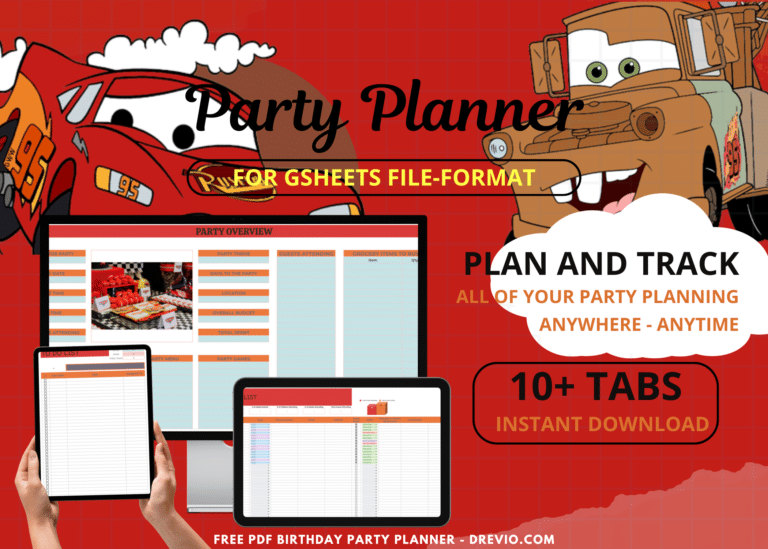 Disney Cars Birthday Party Planner