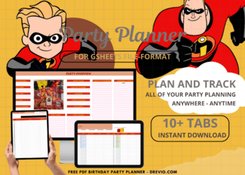 Incredibles Birthday Party Planner