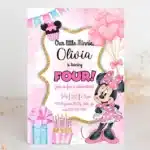 Adorable DIY Minnie Mouse 1st Birthday Invitations in 5 Easy Steps