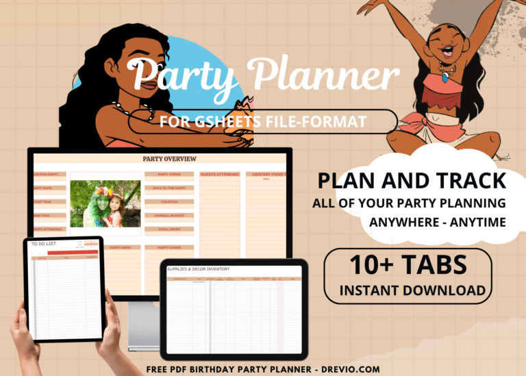 Moana Birthday Party Planner