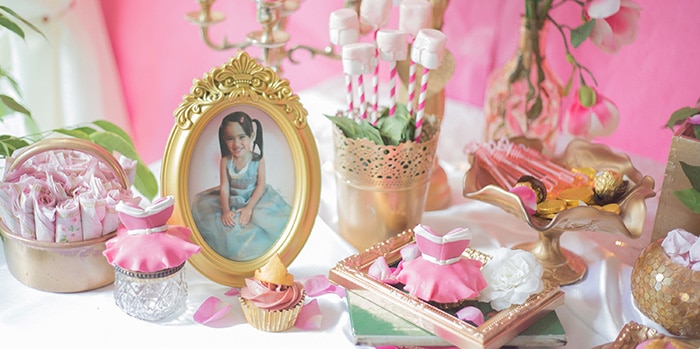 Sleeping Beauty Birthday Party Table Setting