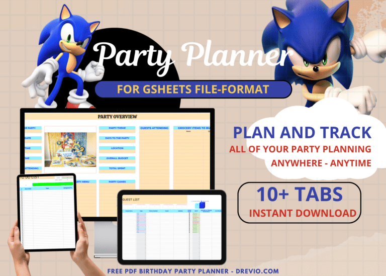 Sonic Birthday Party Planner (1)